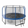 Батут Unix line Supreme Game с внутренней сеткой 12 футов - 360 см (голубой) (TRUSUG12BL)